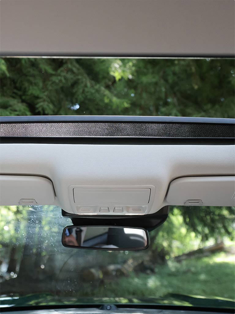 Techo y detalle interior de la Bronco Sport Outer Banks