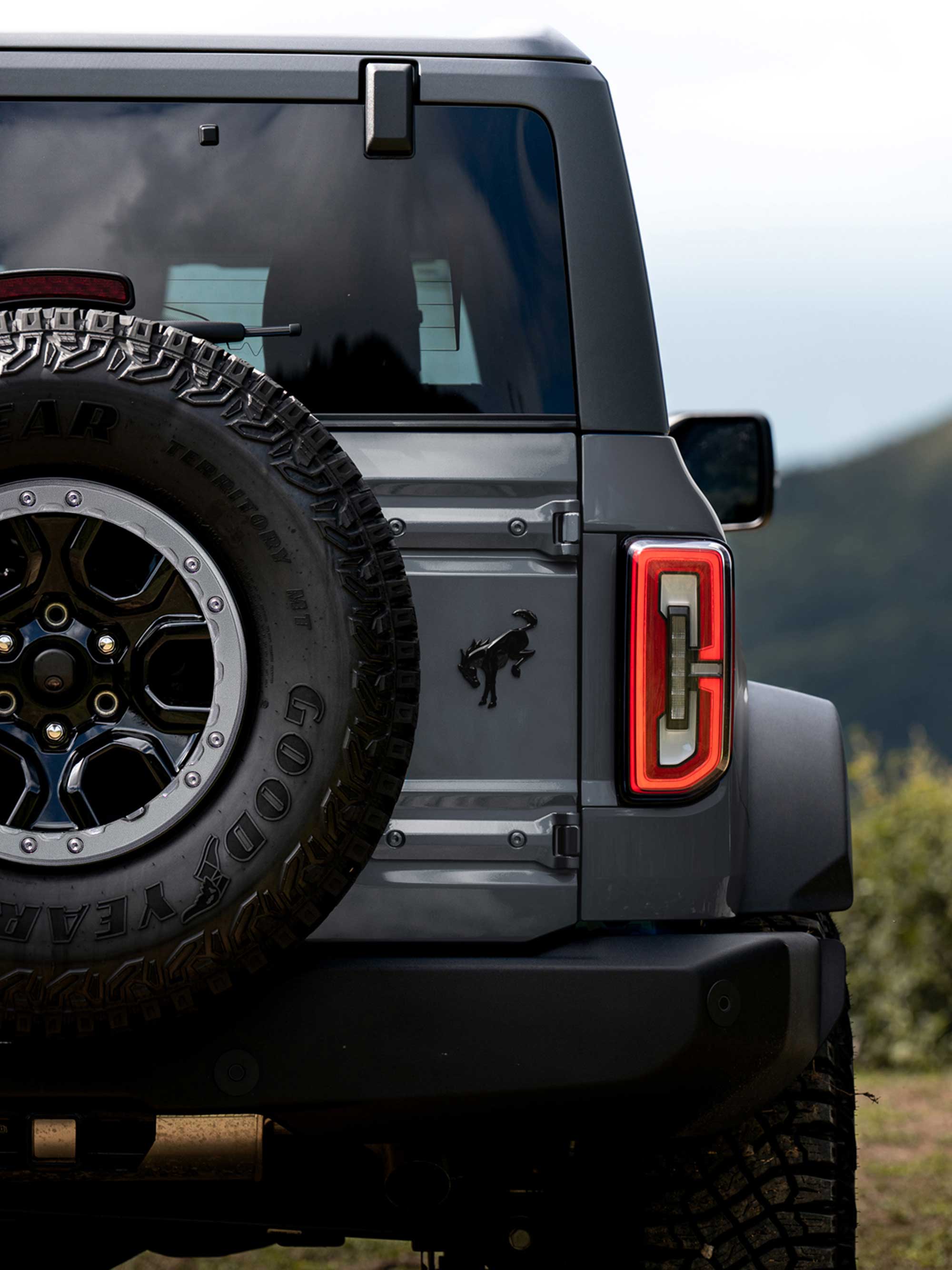 Plano posterior de la Ford Bronco Badlands