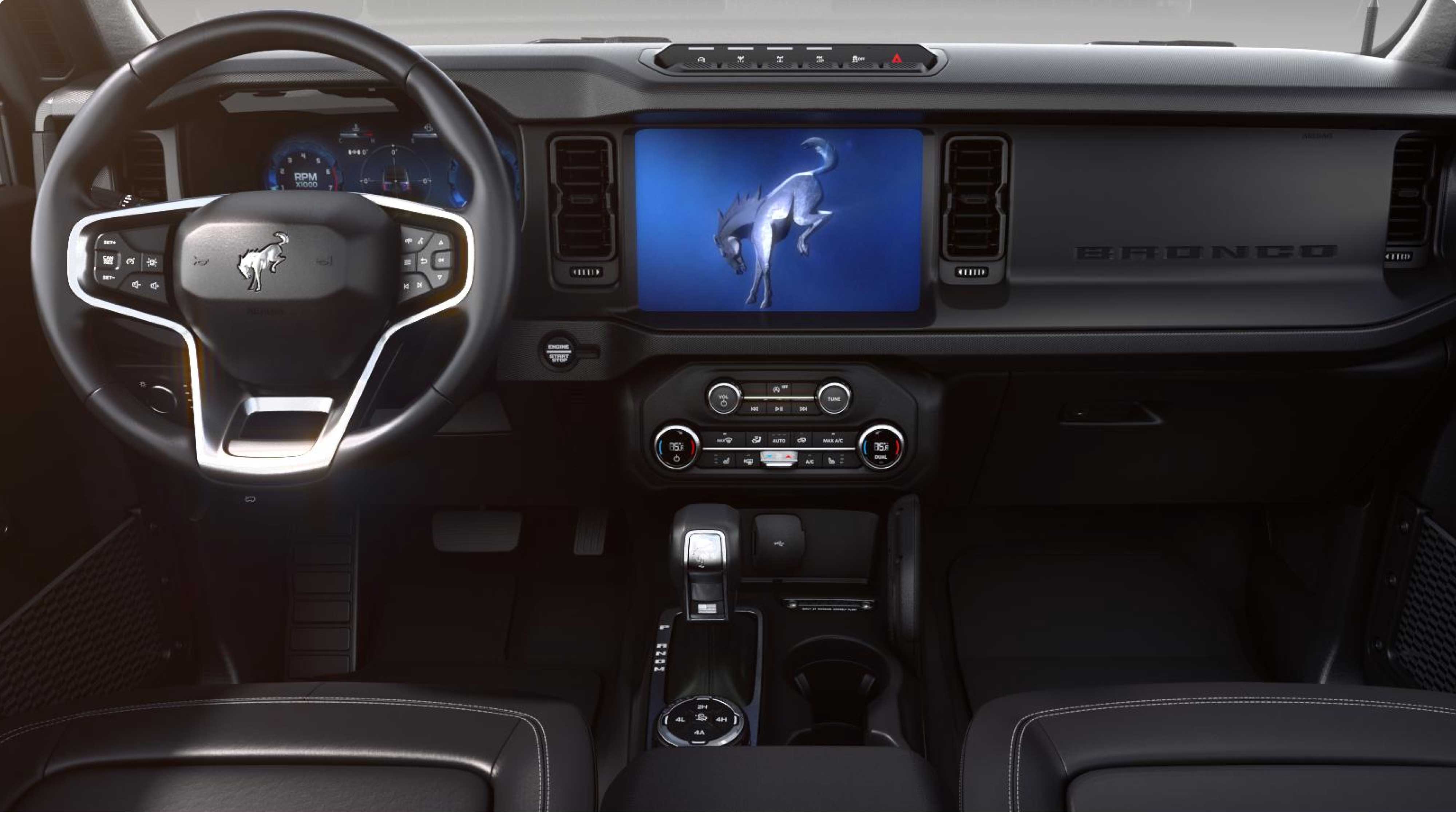Interior de la Ford Bronco Badlands