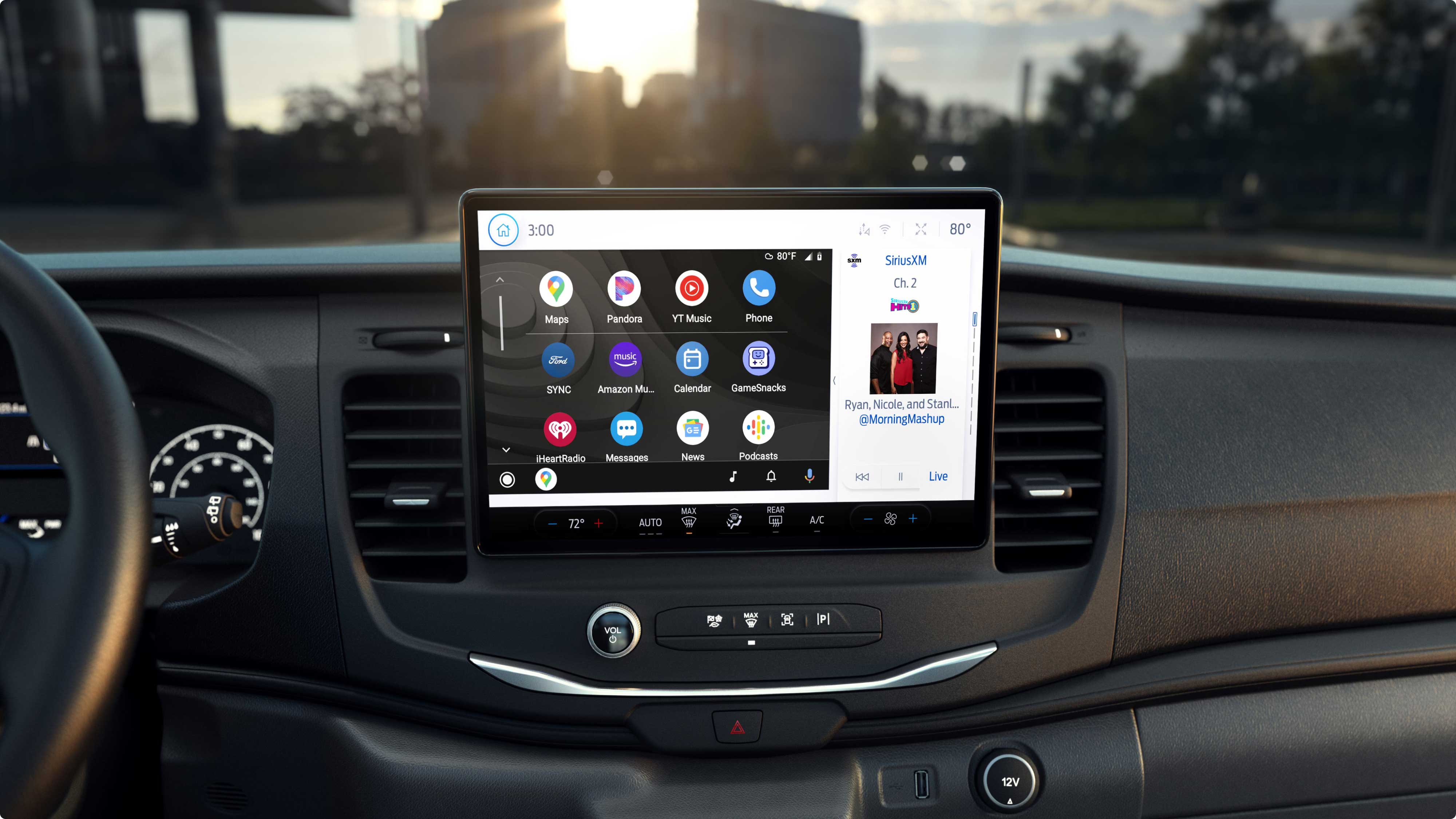 Pantalla táctil y tablero de la E-Transit Chasis
