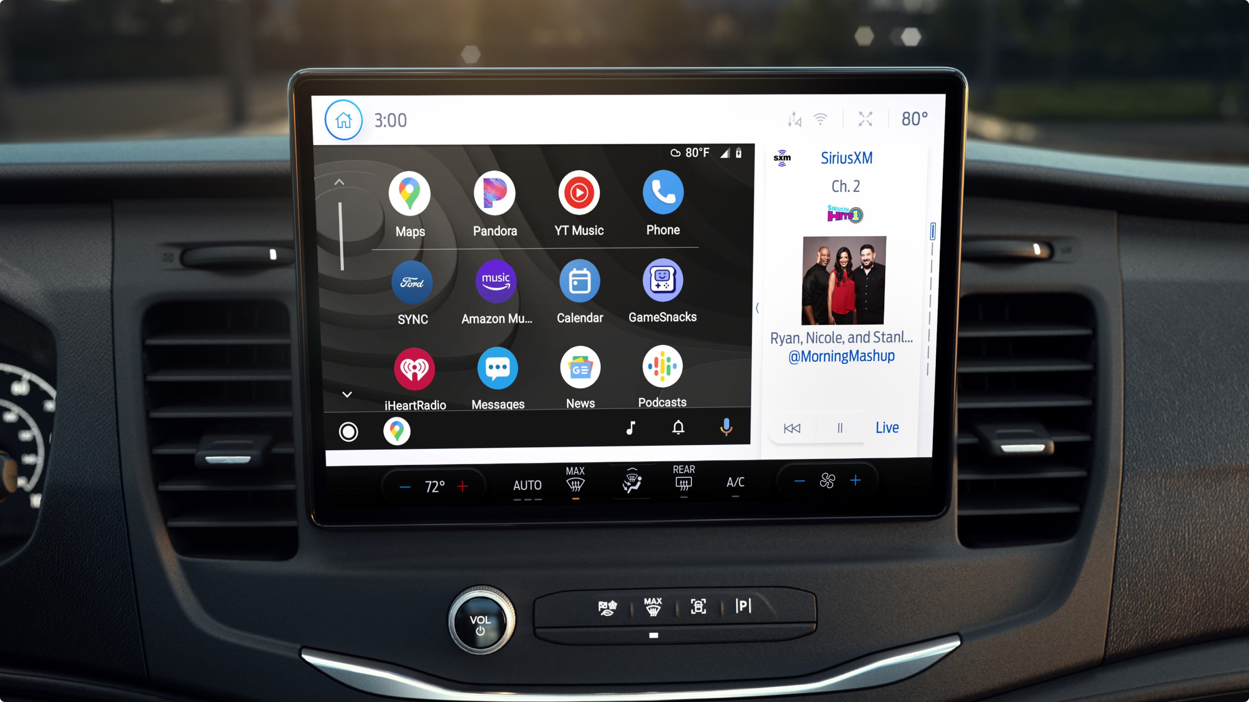 Pantalla táctir de la Ford E-Transit Van