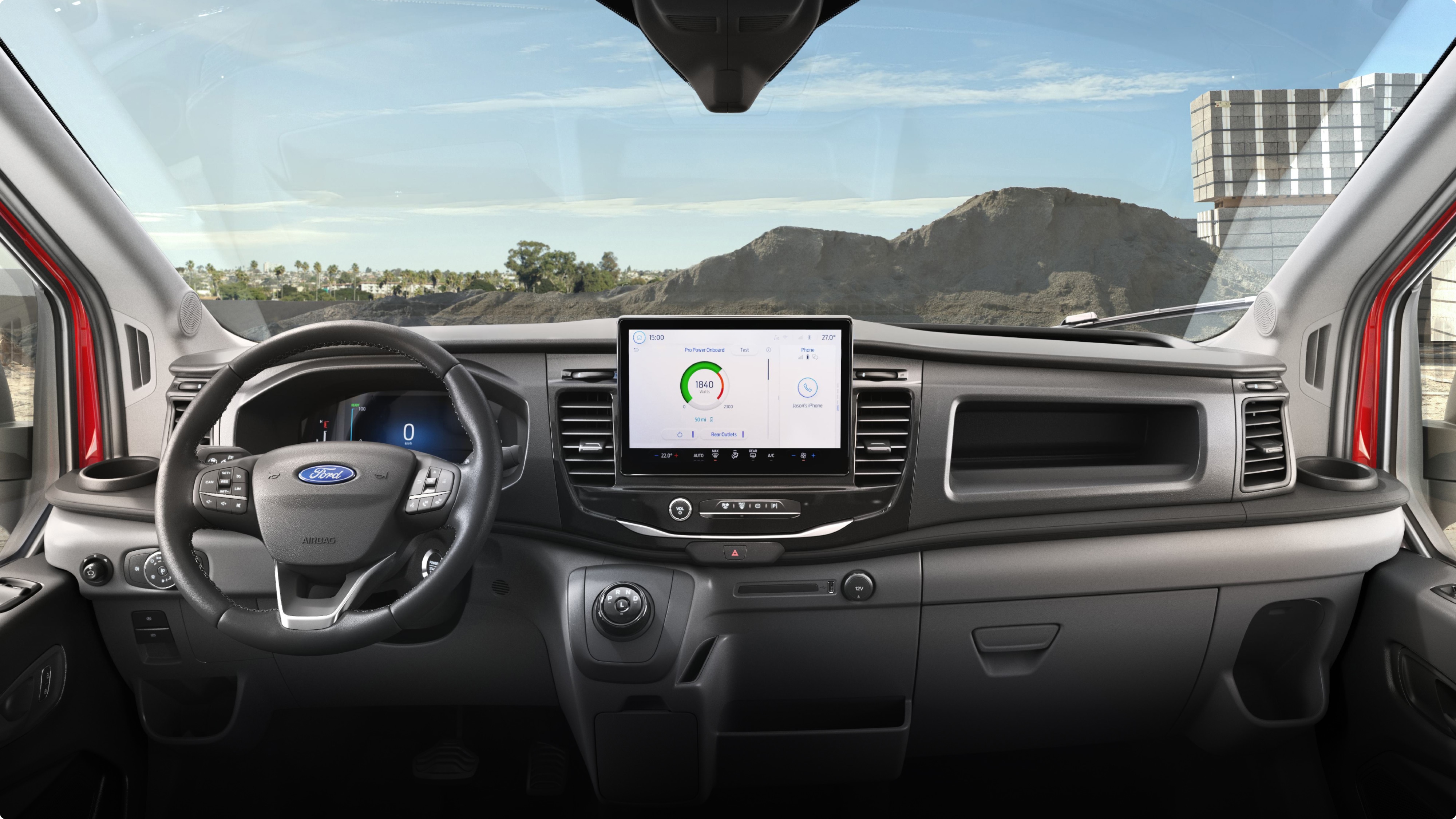 Interior de la Ford E-Transit Van