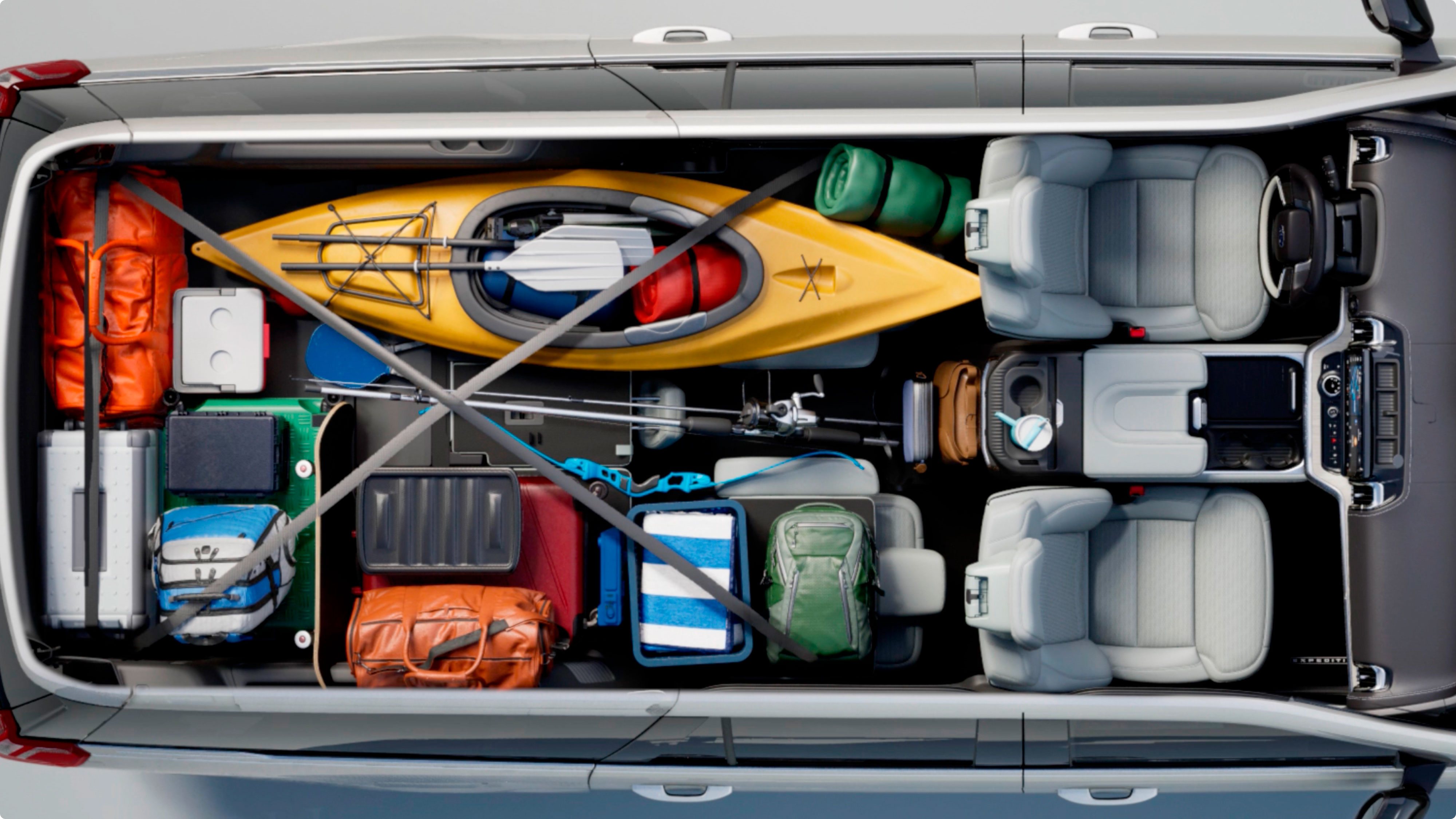Gestión de espacio de carga en la Ford Expedition 