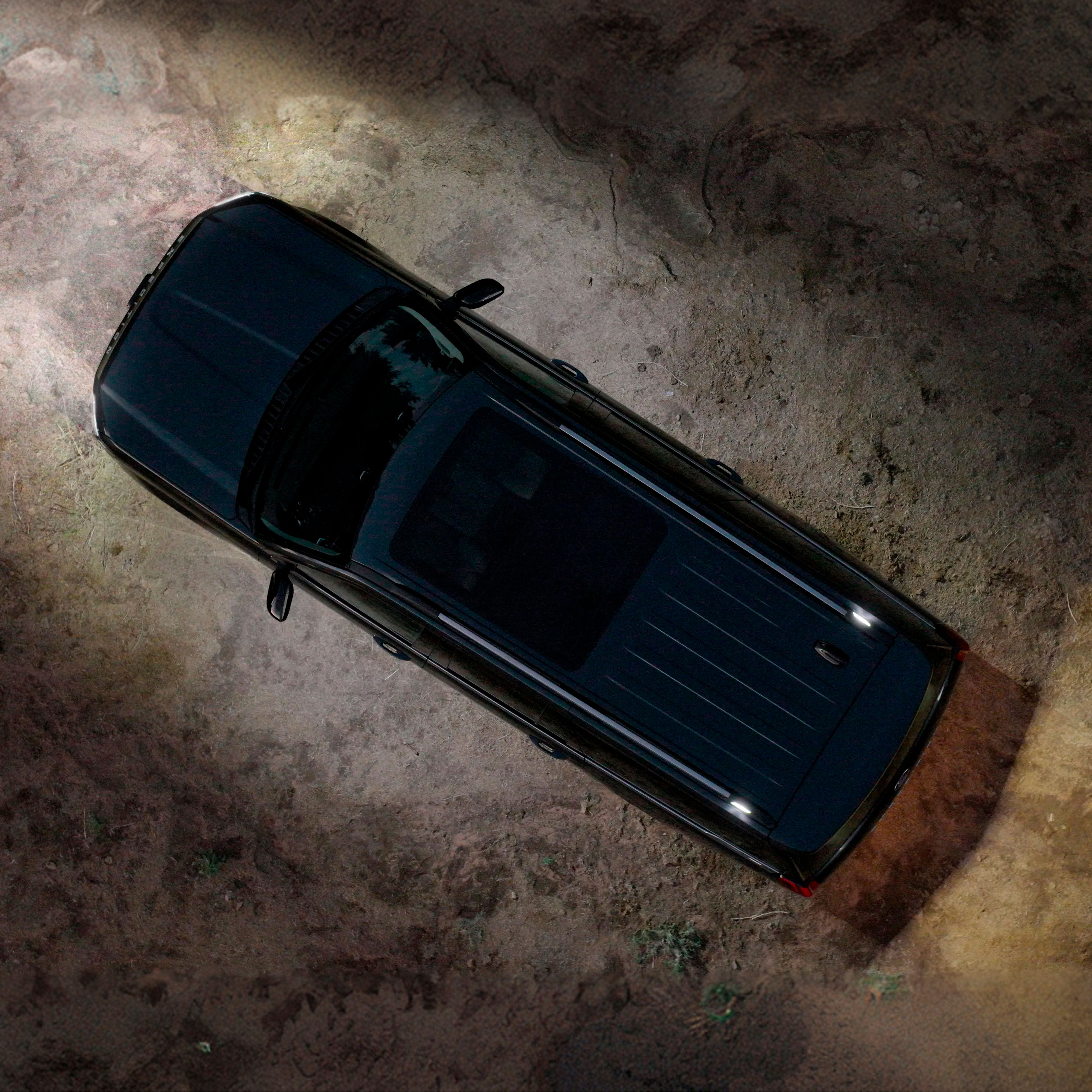 Camioneta Ford Expedition vista desde arriba