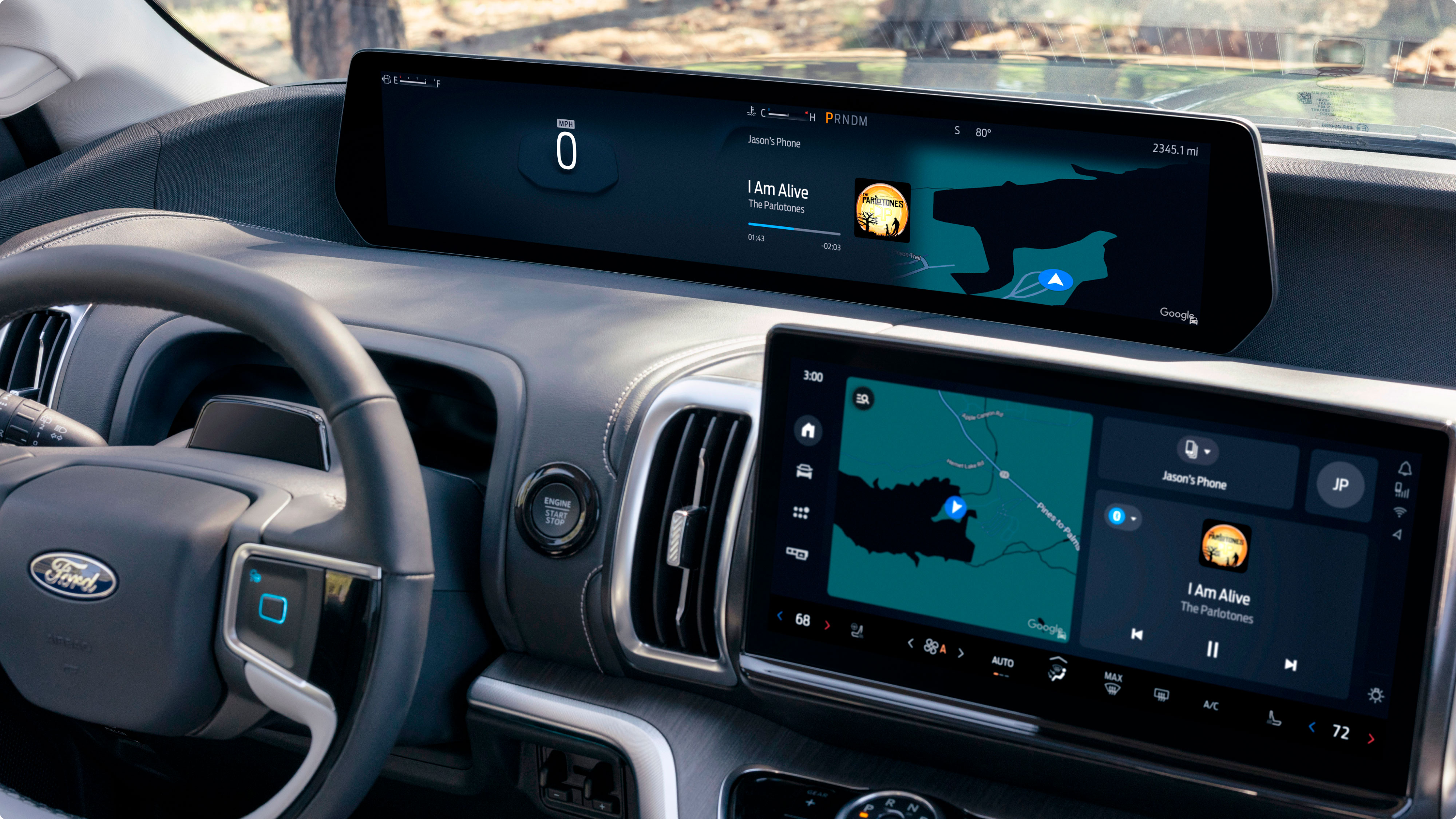 Volante y tablero de la Ford Expedition 