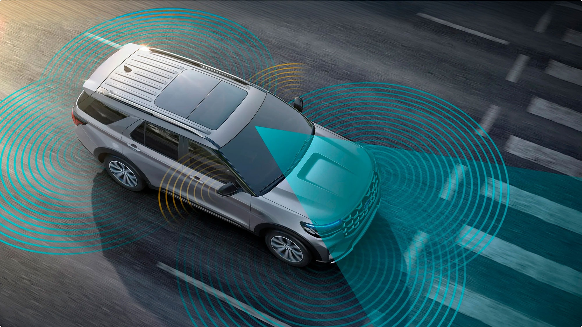Sensores frontales y laterales de la Ford Explorer