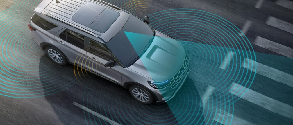 Sensores frontales y laterales de la Ford Explorer