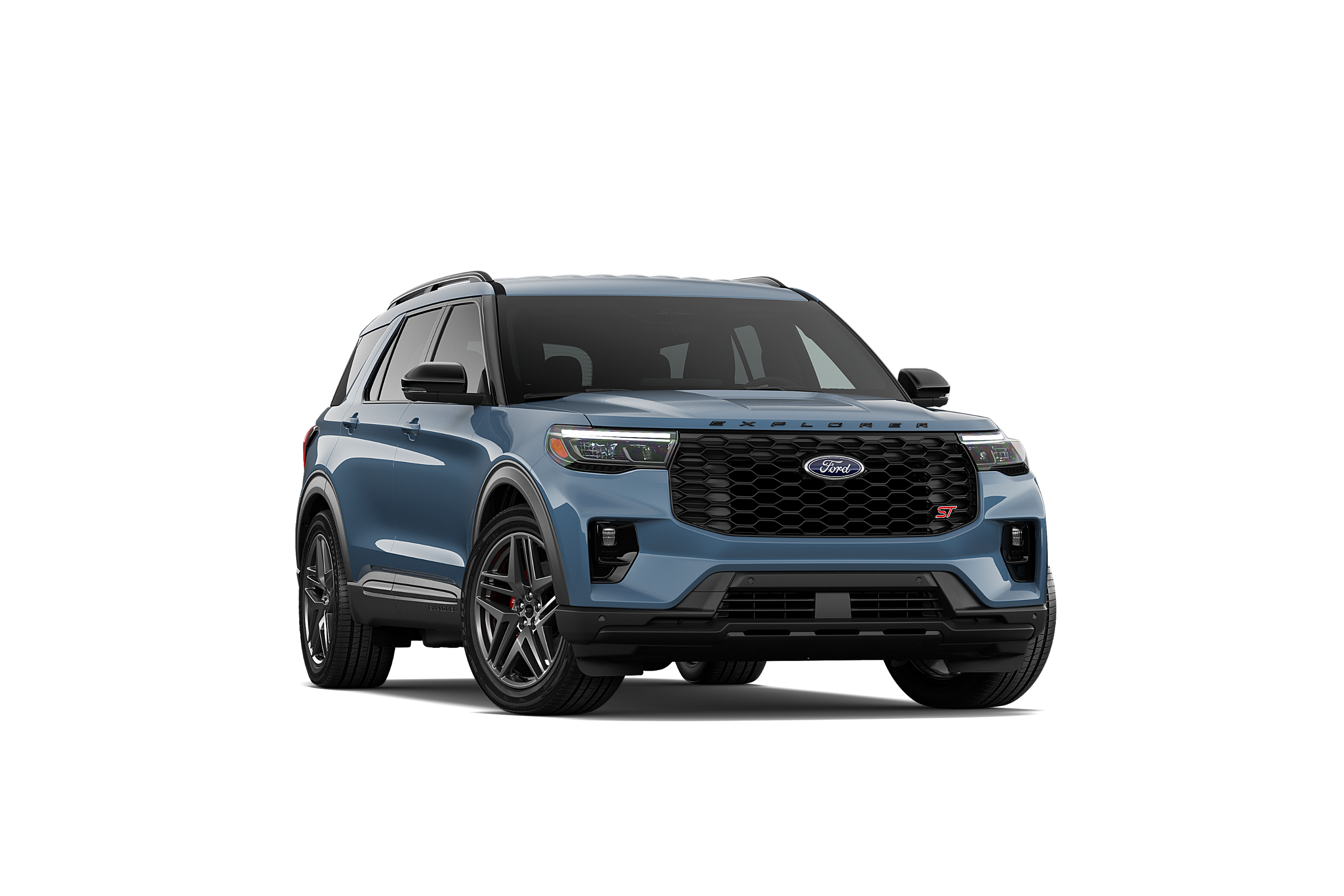 Ford Explorer ST en color gris azulado