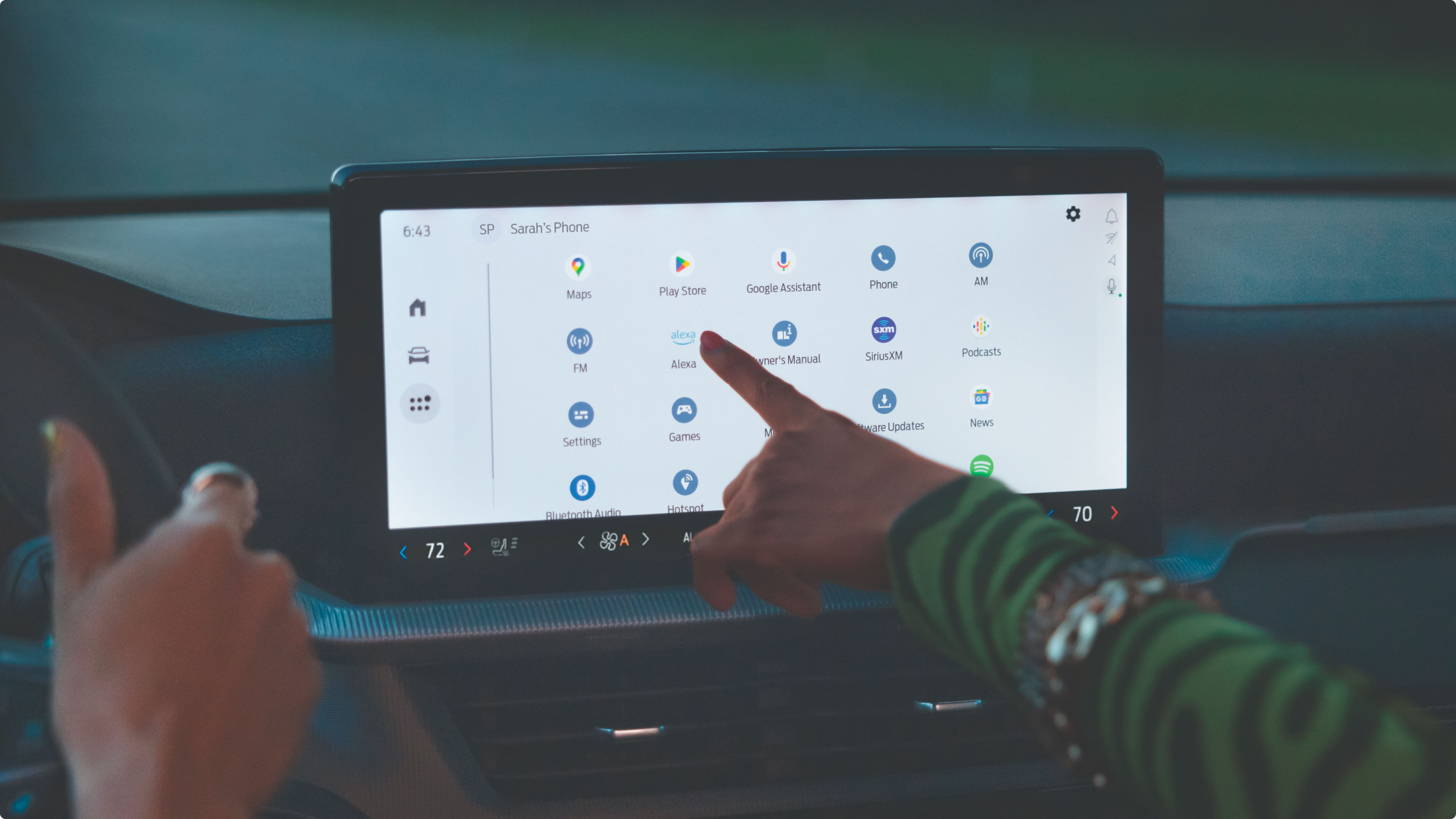 Pantalla táctil de la Ford Explorer