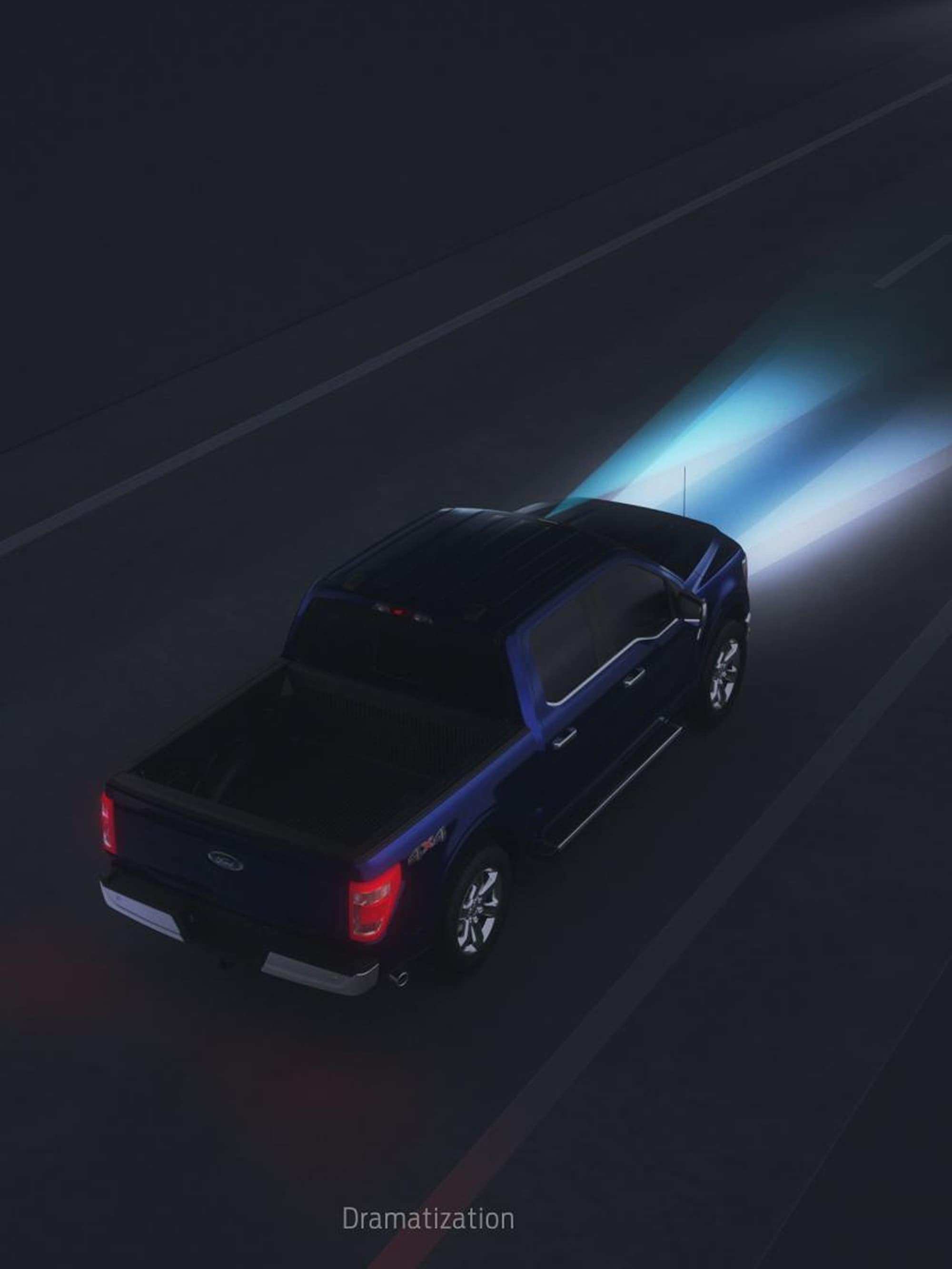 Control automático de luces altas de la F-150 Raptor