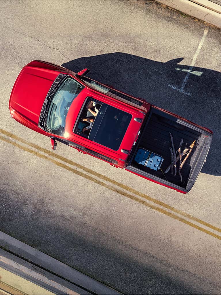 Ford F-150 vista desde el cielo