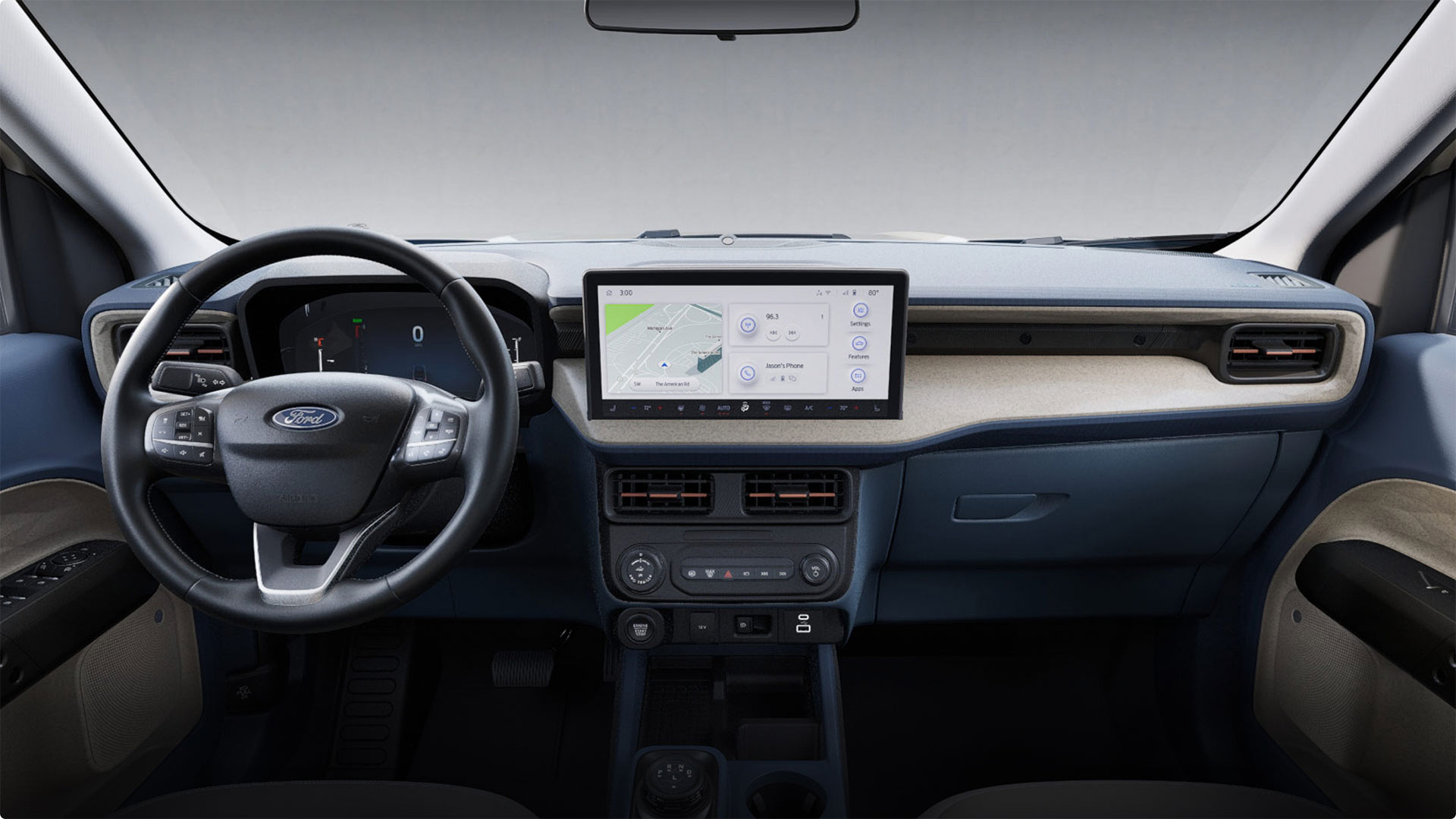 Interior confortable de la Ford Maverick