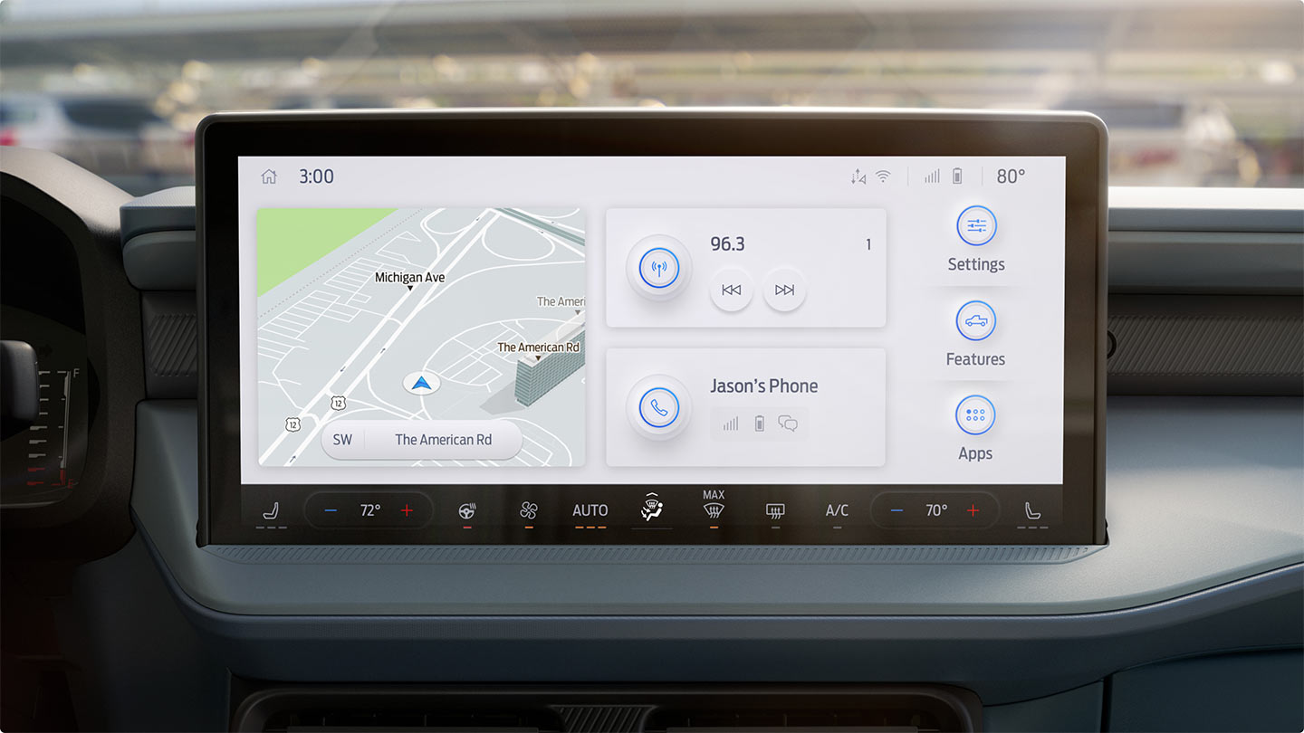 Pantalla multitáctil de la Ford Maverick