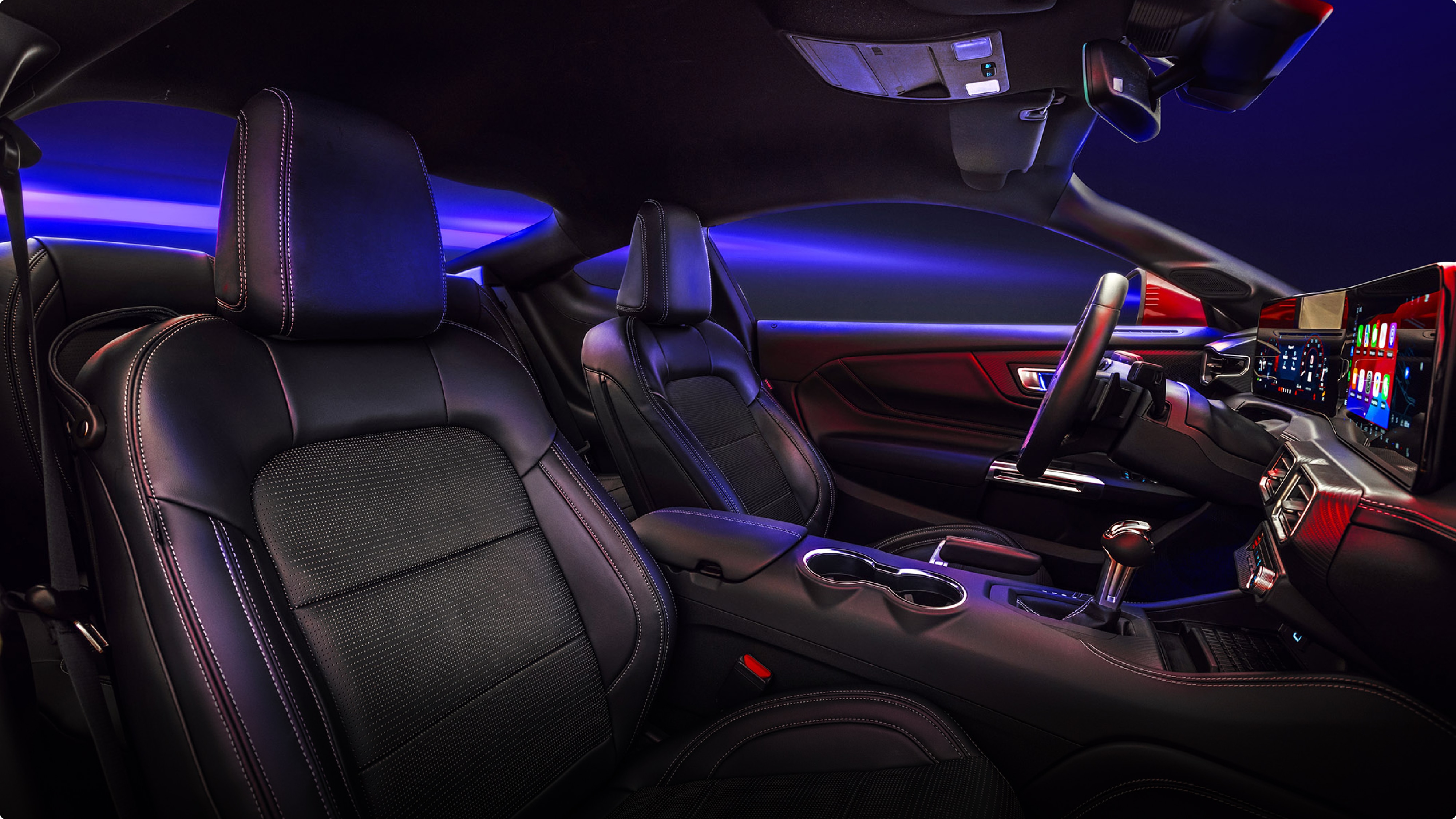 Asientos deportivos de cuero del Ford Mustang GT Premium 