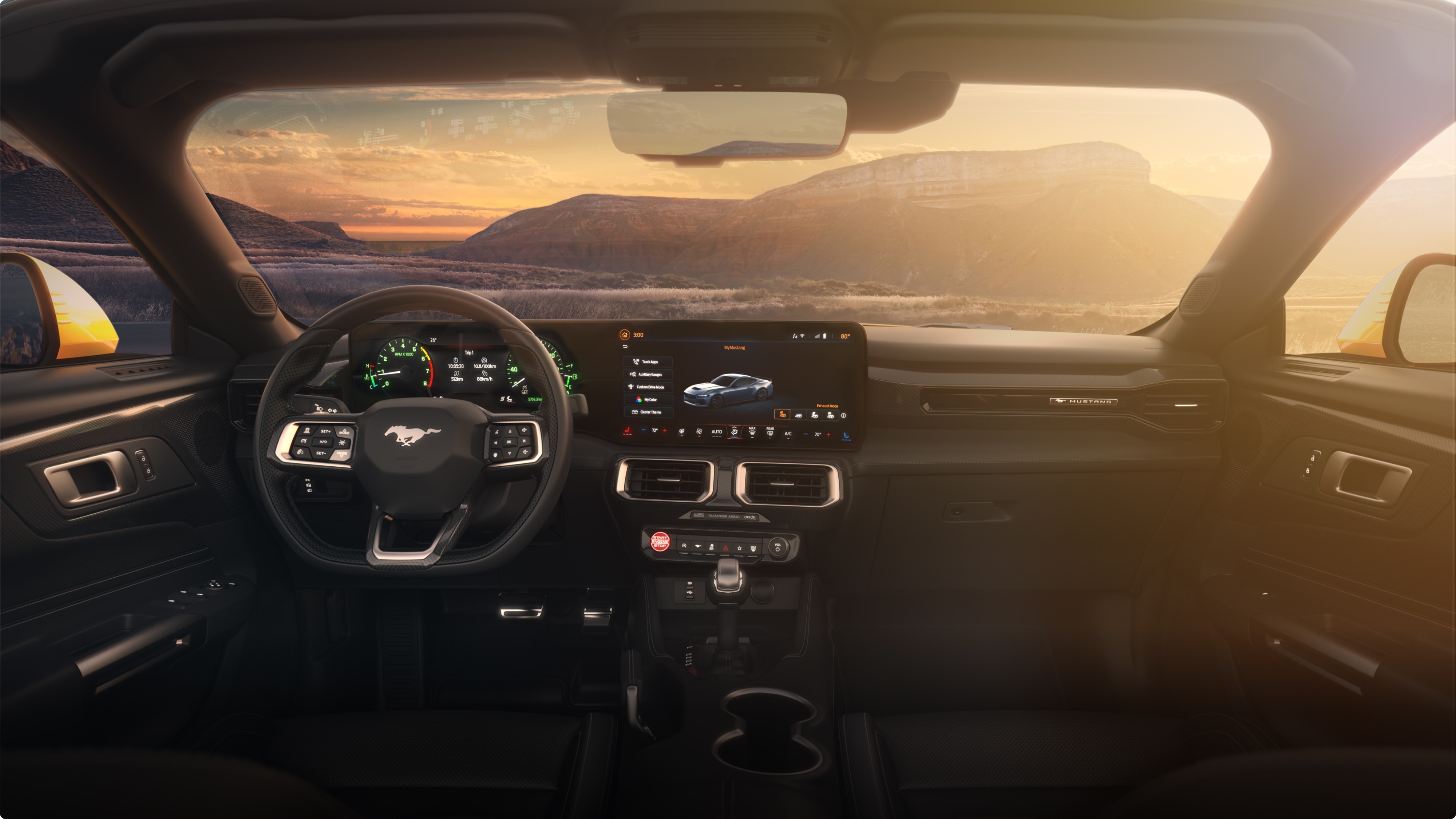 Interior del Ford Mustang GT Premium