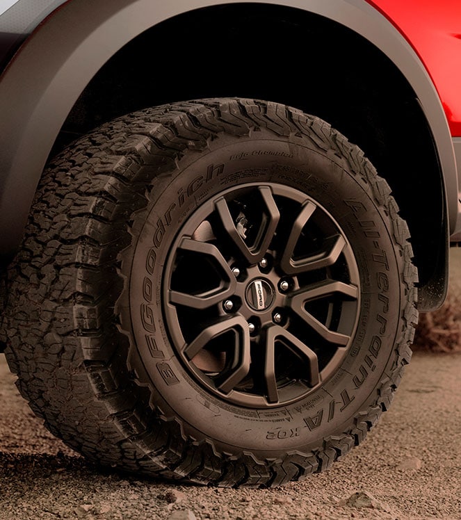 Llantas de la Ford Ranger Raptor