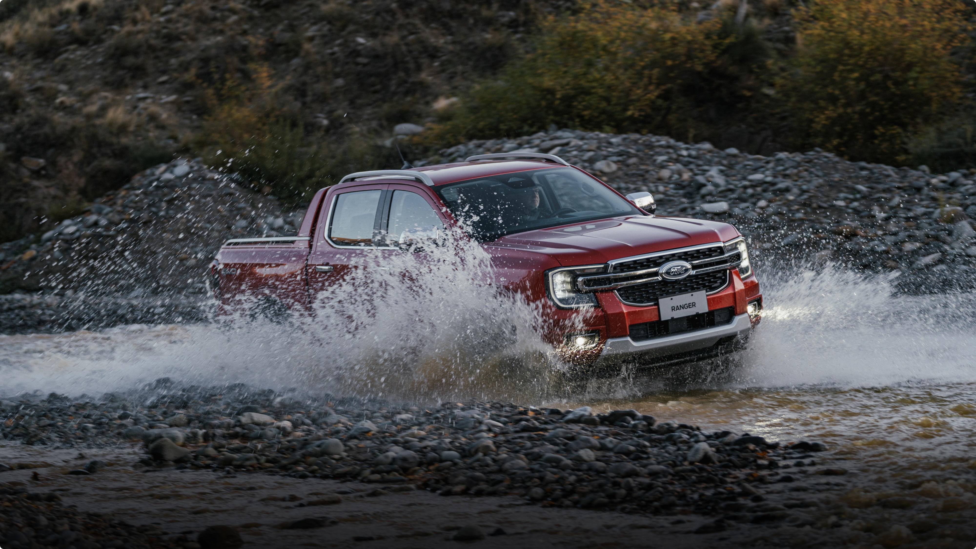Ford Ranger con capacidad de vadeo de 800 milimetros