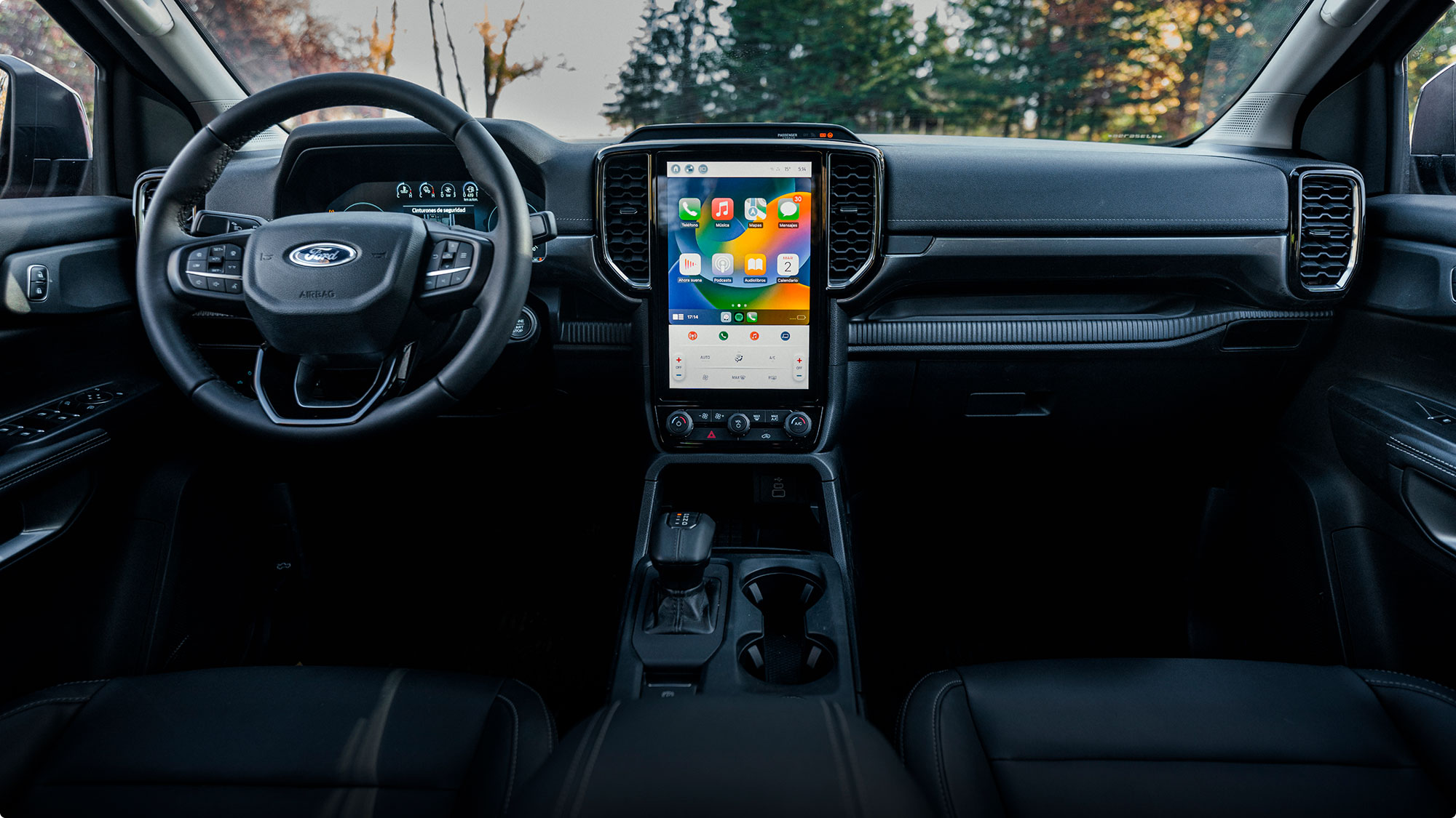 Interior de la Ford Ranger