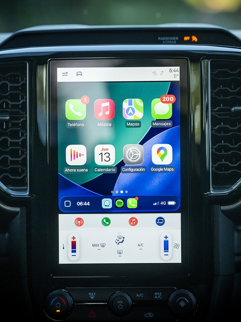 Tablero de la Ford Ranger XLT V6
