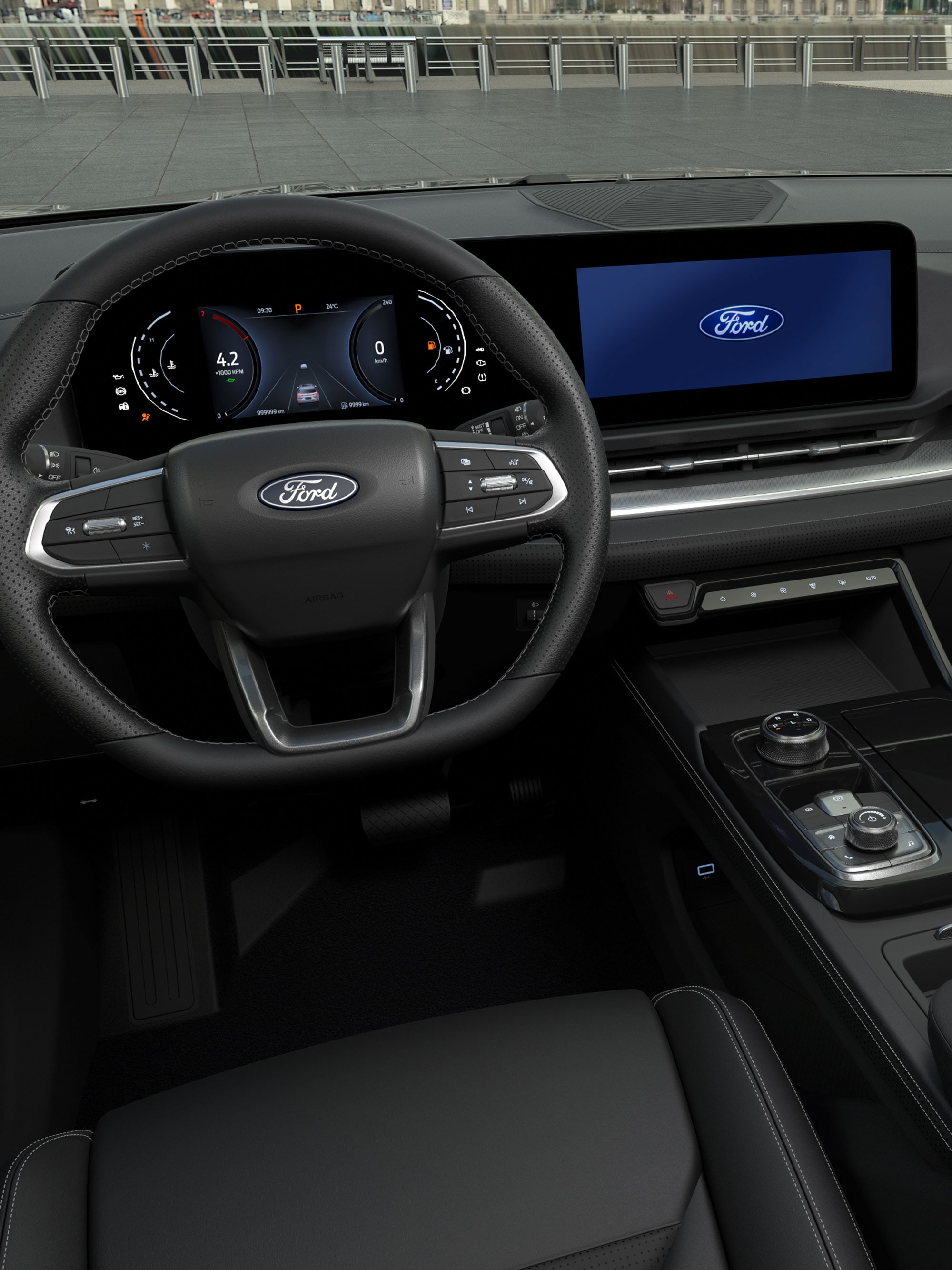 Interior de la Ford Territory Tintanium