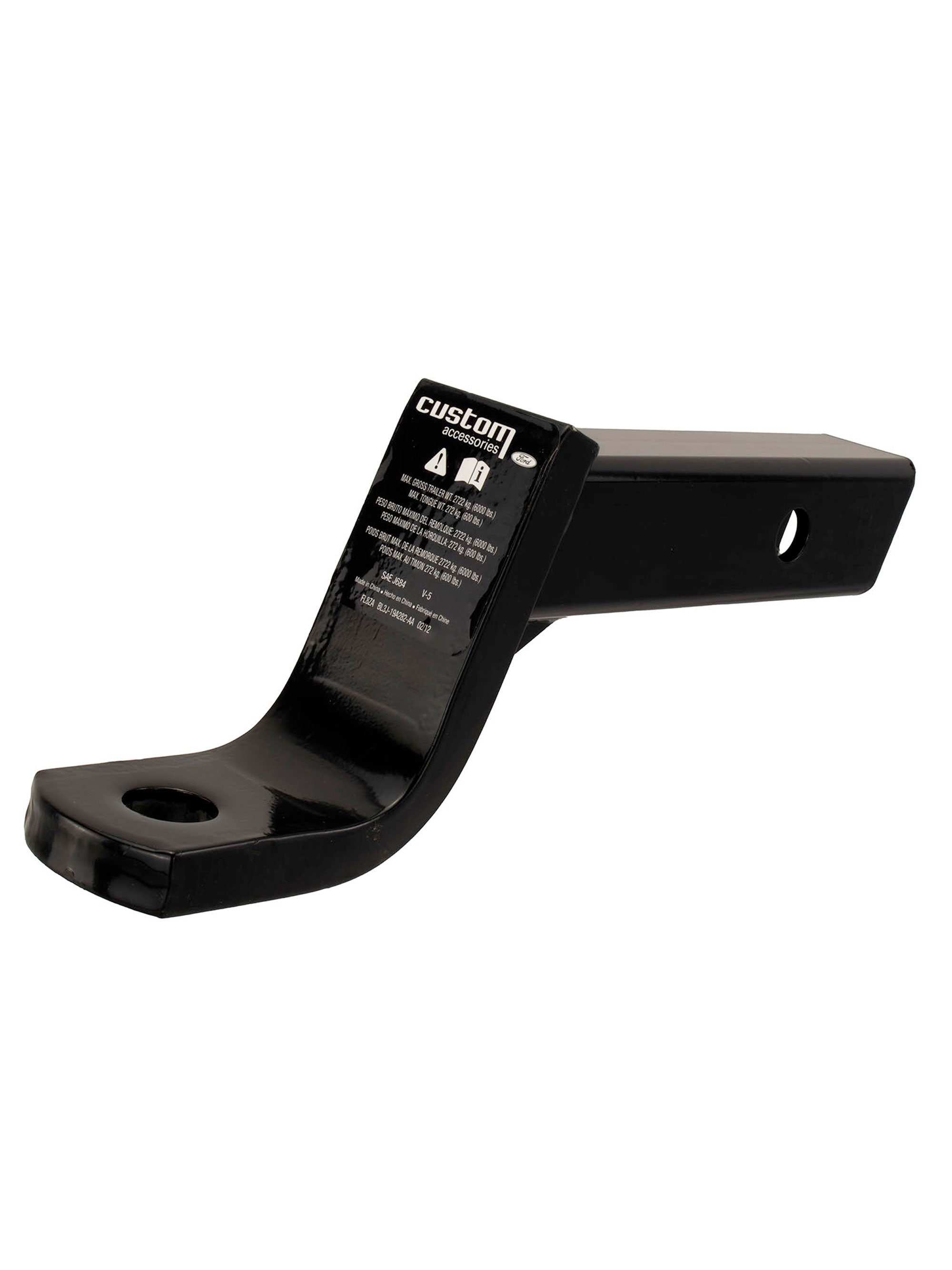 Barra de enganche / soporte de bola 4 pulgadas de caída por 2-1/4 pulgadas de elevación por 1 pulgadas de agujero