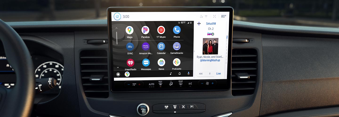 Sistema de SYNC 4 en pantalla de 12 pulgadas de la Ford E-Transit