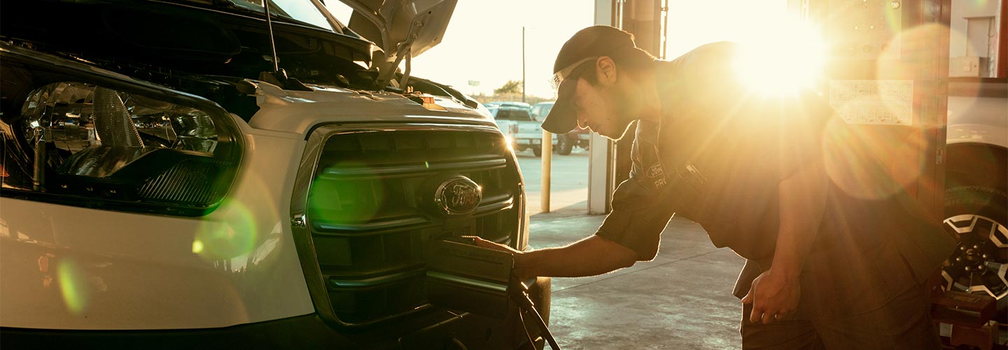 Especialista conectando cargado en el puerto de carga tipo 2