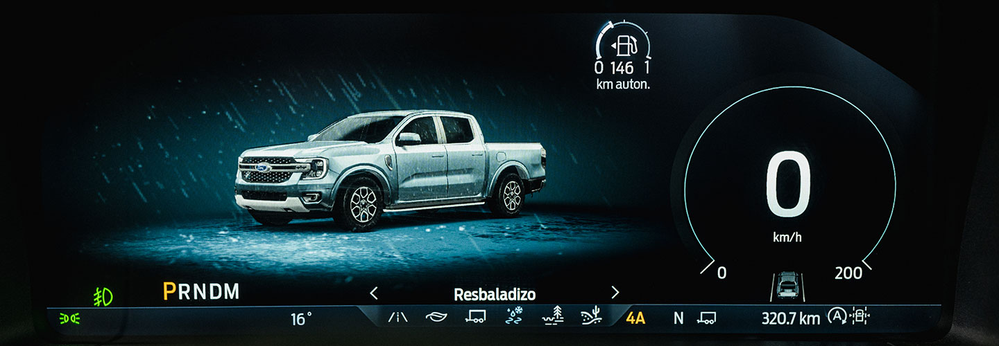 Modo de manejo resbaladizo de Ford Ranger