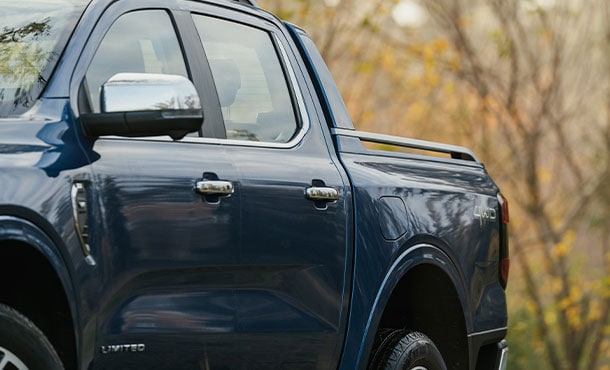 Perfil de la Ford Ranger con nuevos elementos de diseño