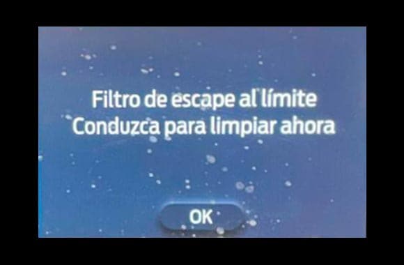 Indicador filtro de escape Ford Ranger