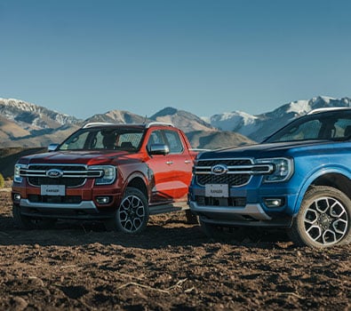 Dos camionetas Ranger equipadas con tecnología para un alto desempeño