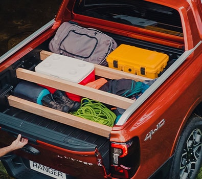 Diseño funcional de la caja de la Ranger Nueva Generación para cargar todo lo necesario para tu viaje