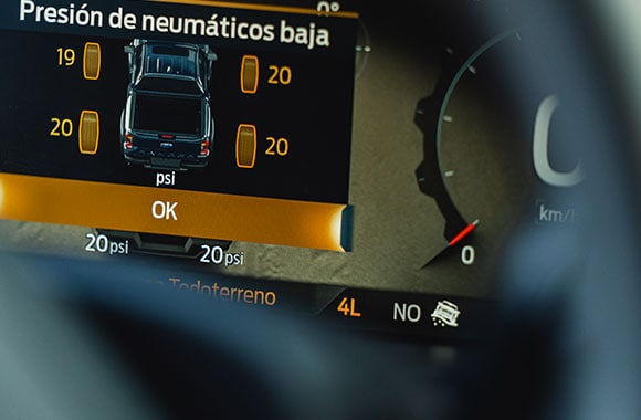 Monitoreo de presión de neumáticos Ford Ranger