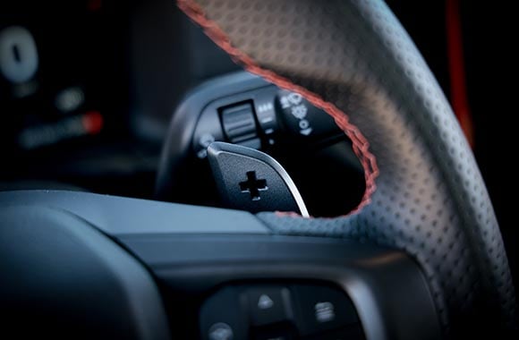Levas al volante