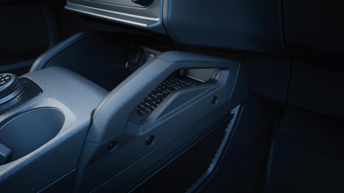 Agarradera en Consola Central