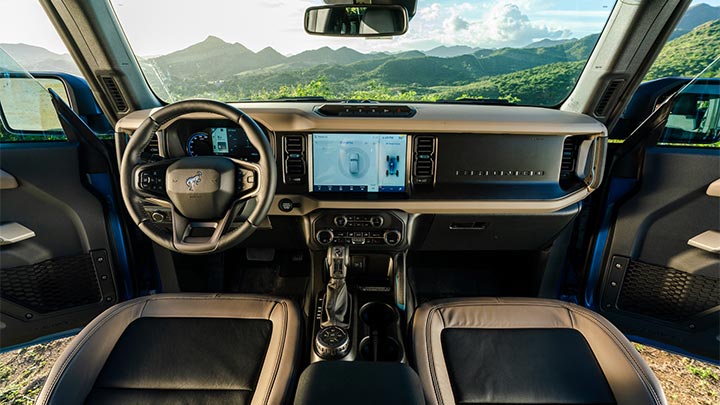 Diseño Interior de la nueva Bronco Wildtrak