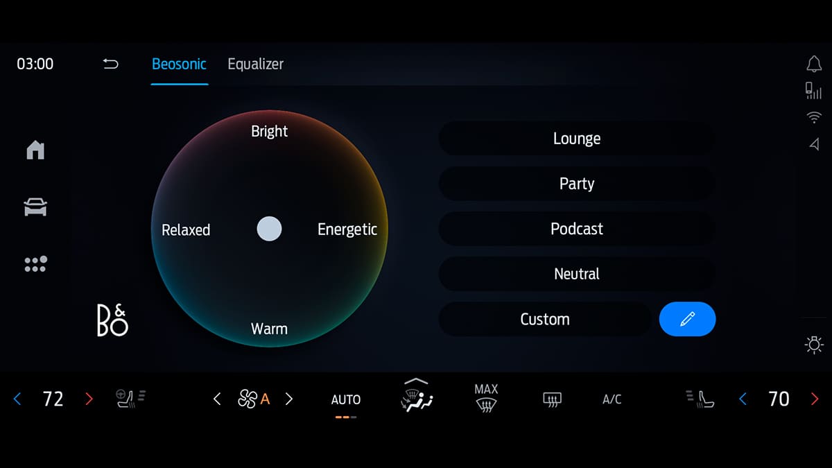 Sistema de Audio Beosonic de la Ford Explorer® ST