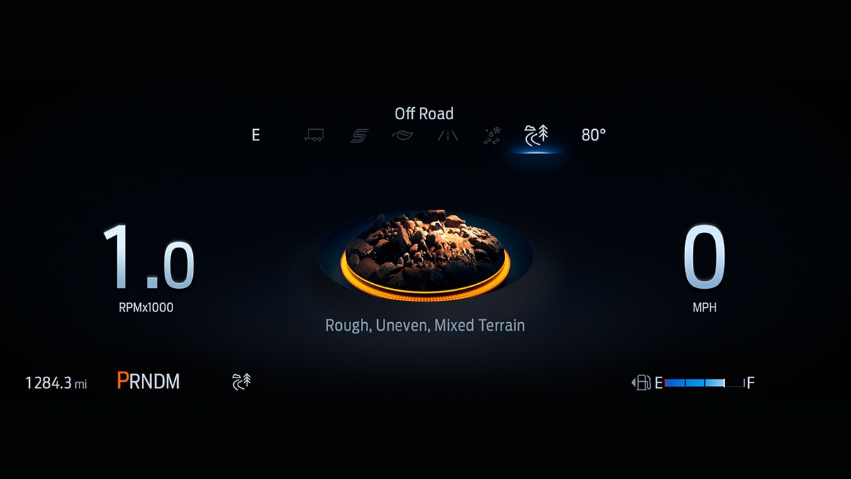 Terrain management system de la Ford Explorer